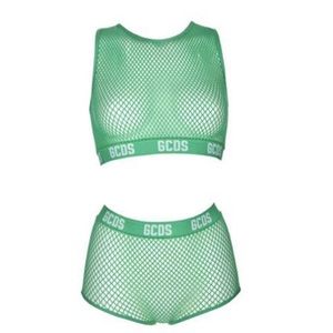 GCDS-green fishnet bottoms-one size
